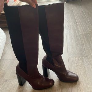 Zara leather boots
